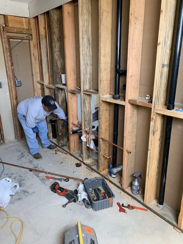 Commercial rough-in plumbing for Gas Line Repair in North Lancaster
